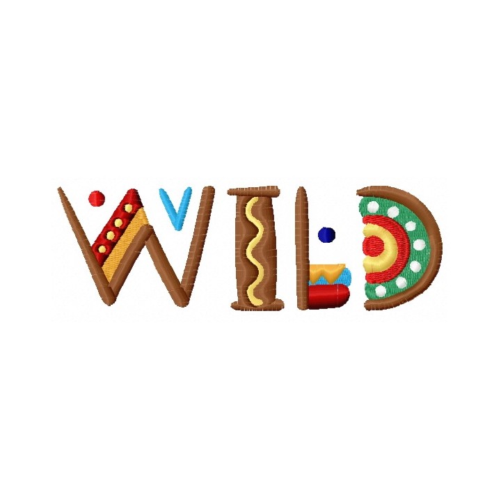 Wild embroidery design - Embroidery Design