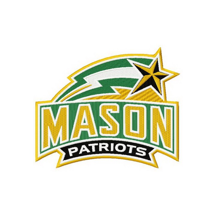 George Mason Patriots logo embroidery design - Embroidery Design