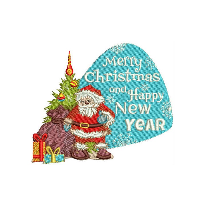 Santa's presents embroidery design - Embroidery Design
