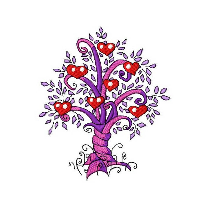 Magic tree 4 embroidery design - Embroidery Design