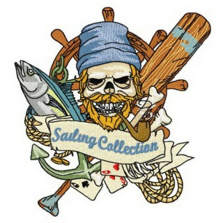 Sailing collection embroidery design - Embroidery Design