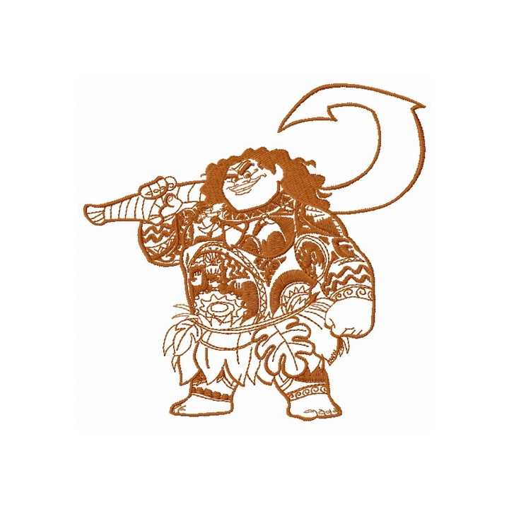 Maui 2 embroidery design - Embroidery Design