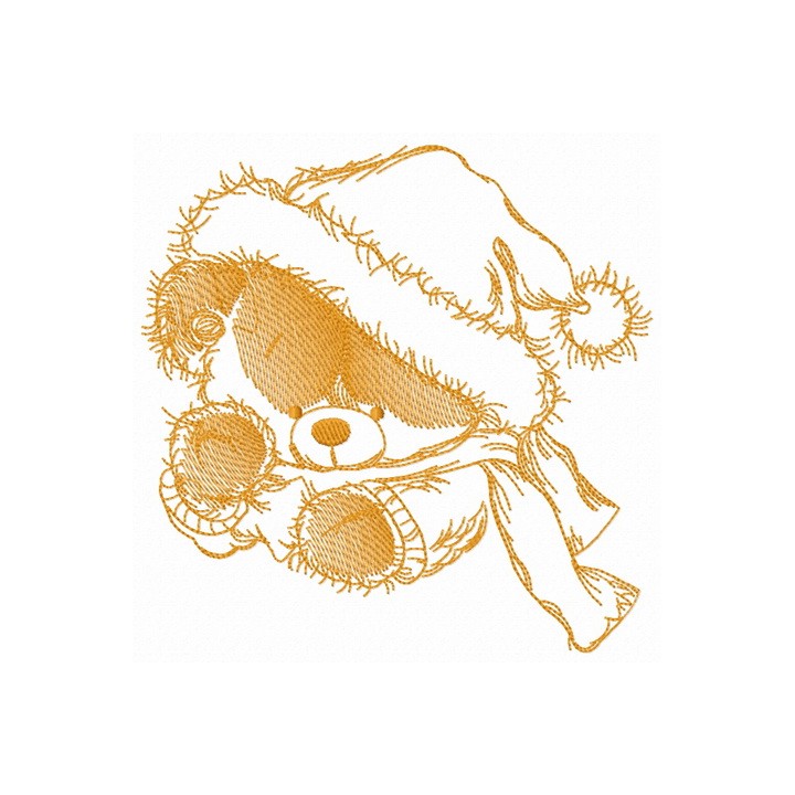 Teddy bear with star 2 embroidery design - Embroidery Design