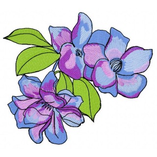 Garden flowers 4 embroidery design - Embroidery Design