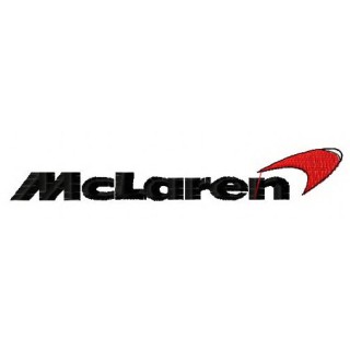 McLaren Automotive logo embroidery design
