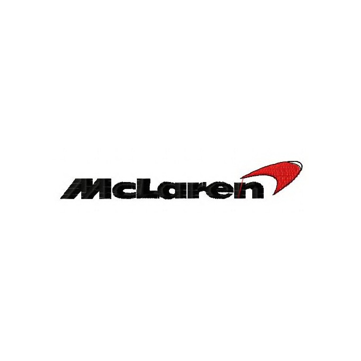 McLaren Automotive logo embroidery design