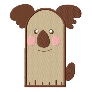 Koala glove embroidery design - Embroidery Design