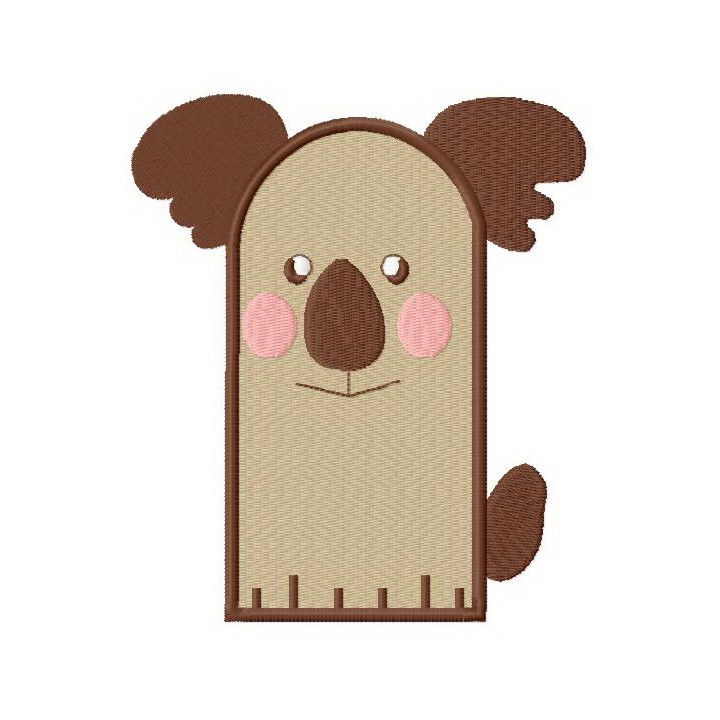 Koala glove embroidery design - Embroidery Design