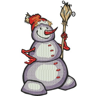 Happy snowman 5 embroidery design - Embroidery Design
