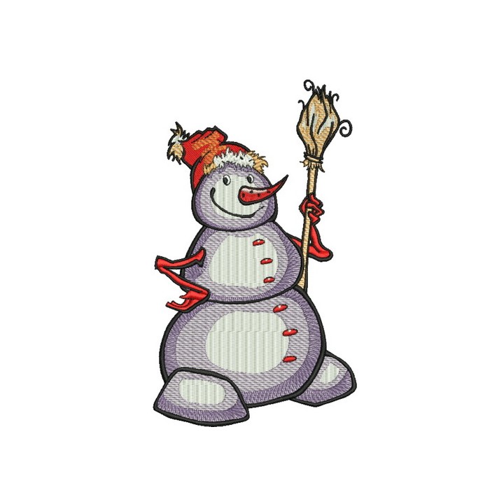 Happy snowman 5 embroidery design - Embroidery Design
