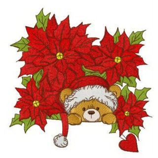 Among Christmas stars embroidery design - Embroidery Design