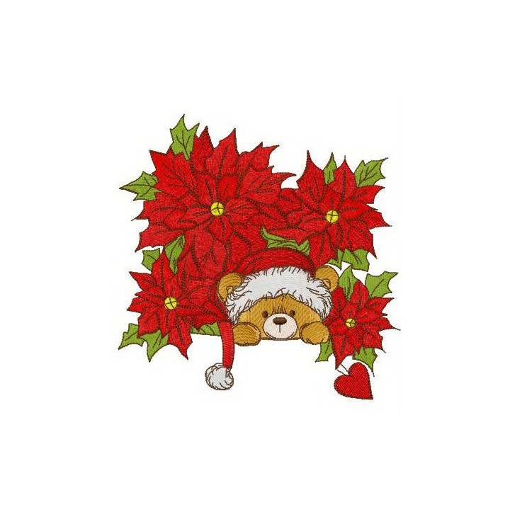 Among Christmas stars embroidery design - Embroidery Design