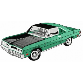 Dodge Charger R/T car 2 embroidery design - Embroidery Design