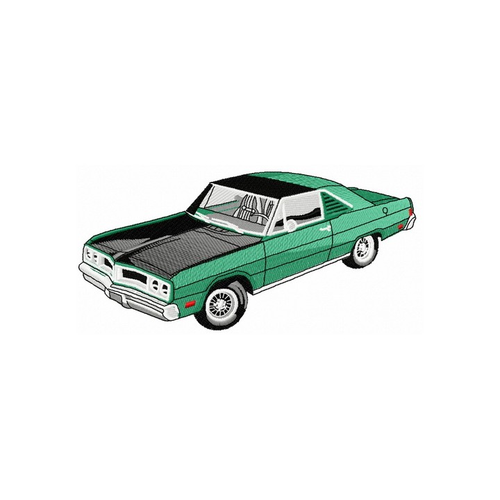 Dodge Charger R/T car 2 embroidery design - Embroidery Design