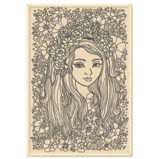 Magnificent portrait embroidery design - Embroidery Design