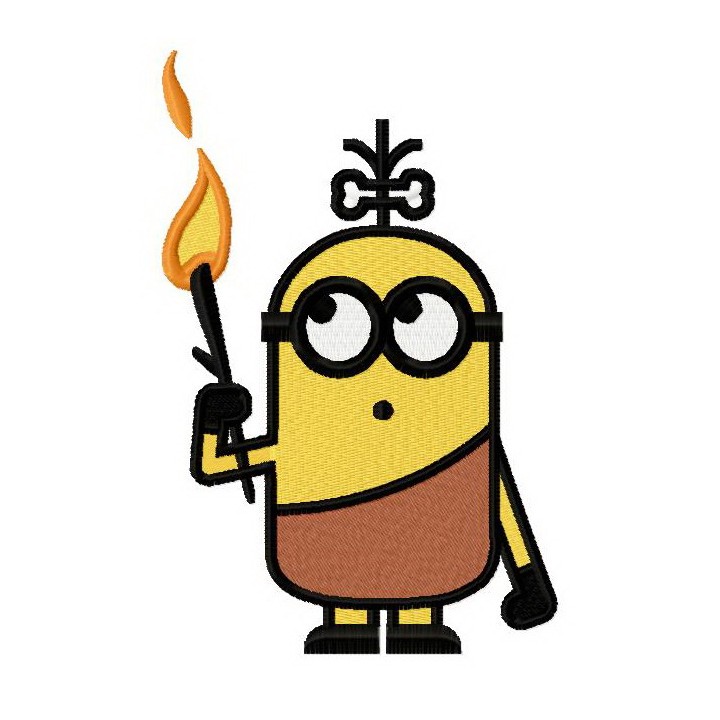 Prehistoric Minion 5 embroidery design - Embroidery Design