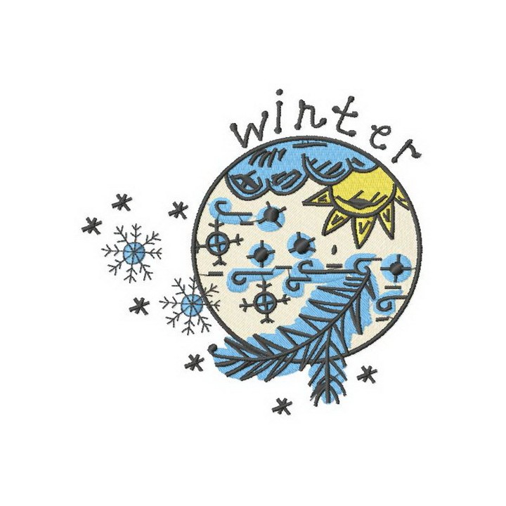 Winter embroidery design - Embroidery Design