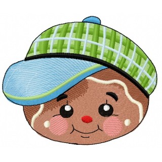 Gingerbread boy 3 embroidery design - Embroidery Design