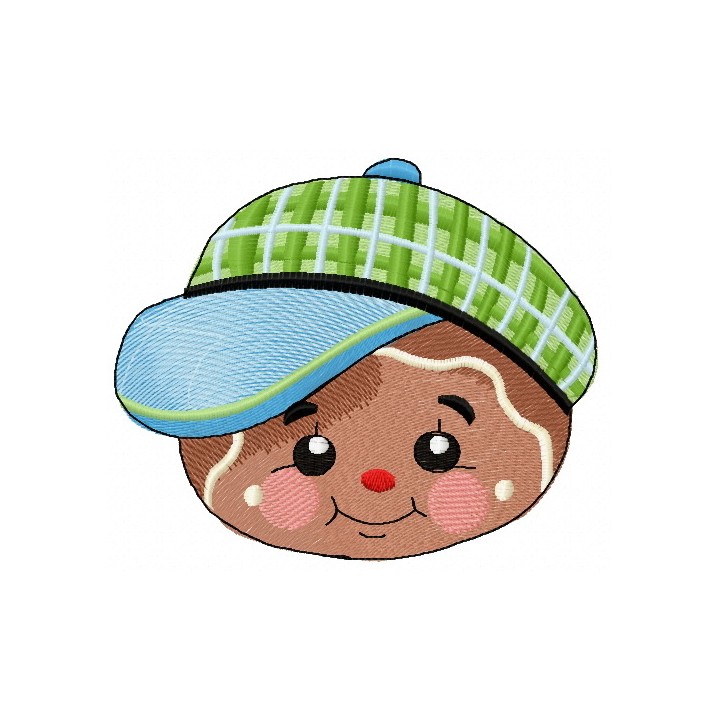 Gingerbread boy 3 embroidery design - Embroidery Design