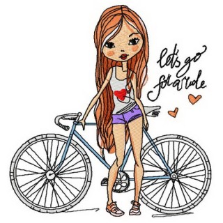 Let's go for a ride embroidery design - Embroidery Design