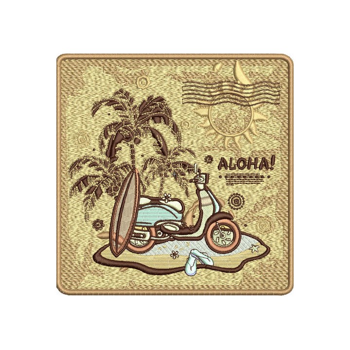 Aloha embroidery design - Embroidery Design