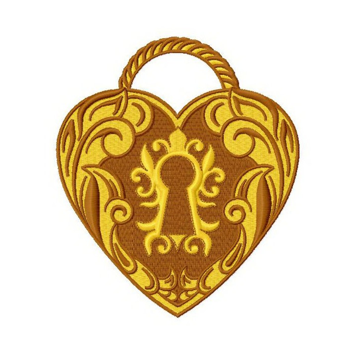 Little keylock embroidery design - Embroidery Design