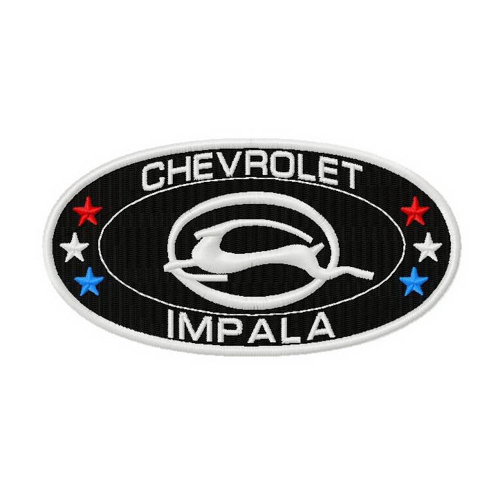 Chevrolet Impala logo 3 embroidery design - Embroidery Design