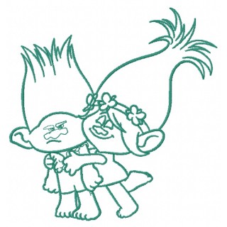 Princess Poppy and Branch 2 embroidery design - Embroidery Design