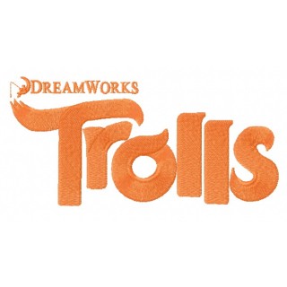 Trolls logo 2 embroidery design - Embroidery Design