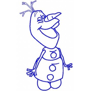 Happy Olaf 7 embroidery design - Embroidery Design