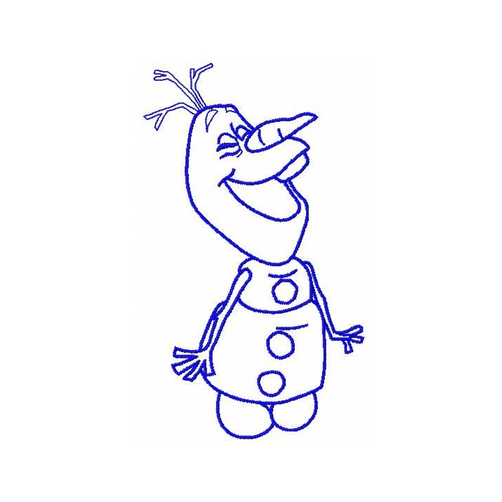 Happy Olaf 7 embroidery design - Embroidery Design