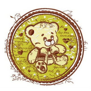 My first teddy embroidery design - Embroidery Design