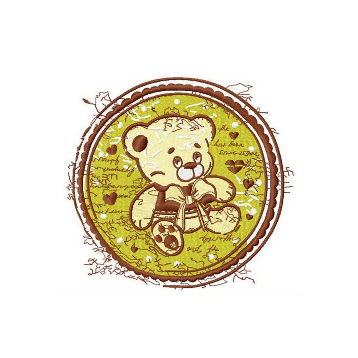 My first teddy embroidery design - Embroidery Design