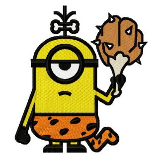 Prehistoric Minion 3 embroidery design - Embroidery Design