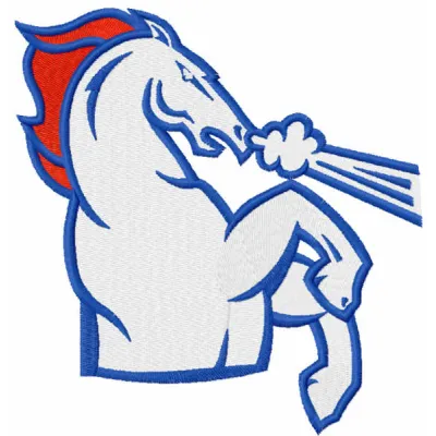 Denver Broncos Logo 5 embroidery design showcasing the iconic team logo for stitching on apparel or accessories.