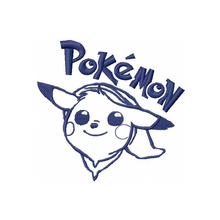 Pokemon Pikachu 2 embroidery design - Embroidery Design