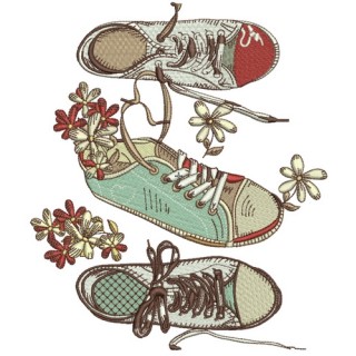 Gumshoes embroidery design - Embroidery Design
