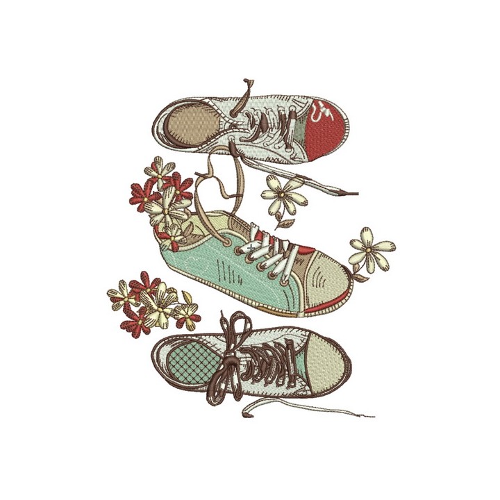 Gumshoes embroidery design - Embroidery Design