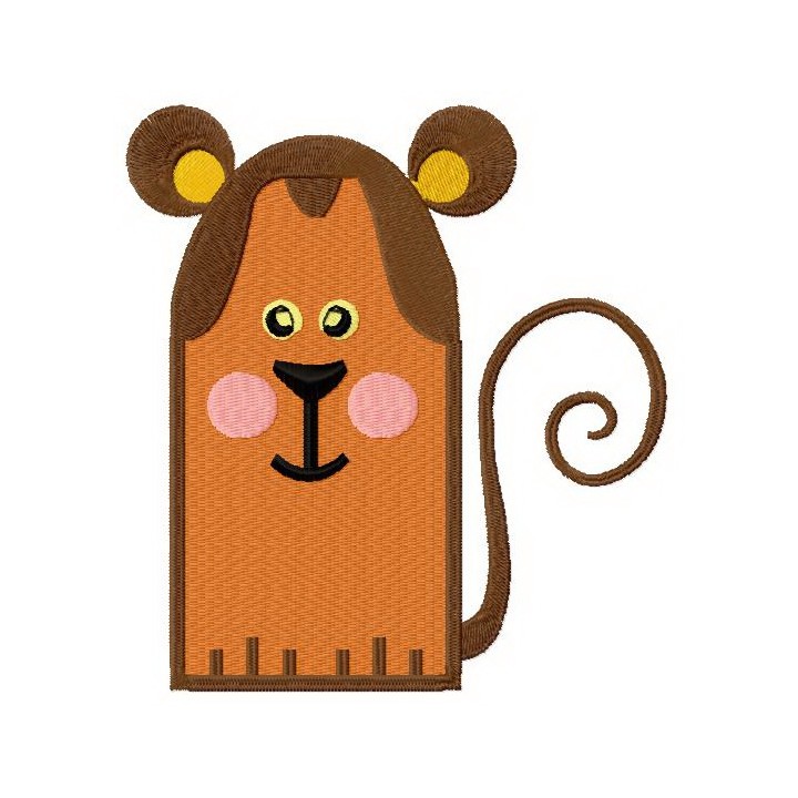 Monkey glove embroidery design - Embroidery Design