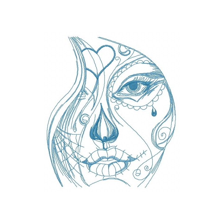 Girls's tears 2 embroidery design - Embroidery Design