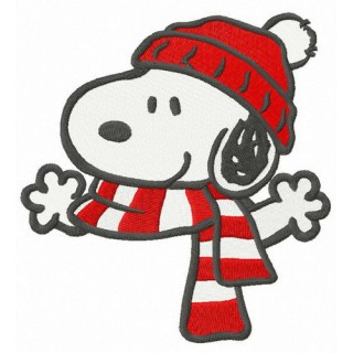 Warm winter set for Snoopy embroidery design - Embroidery Design