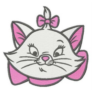 Picky kitten Mary embroidery design - Embroidery Design