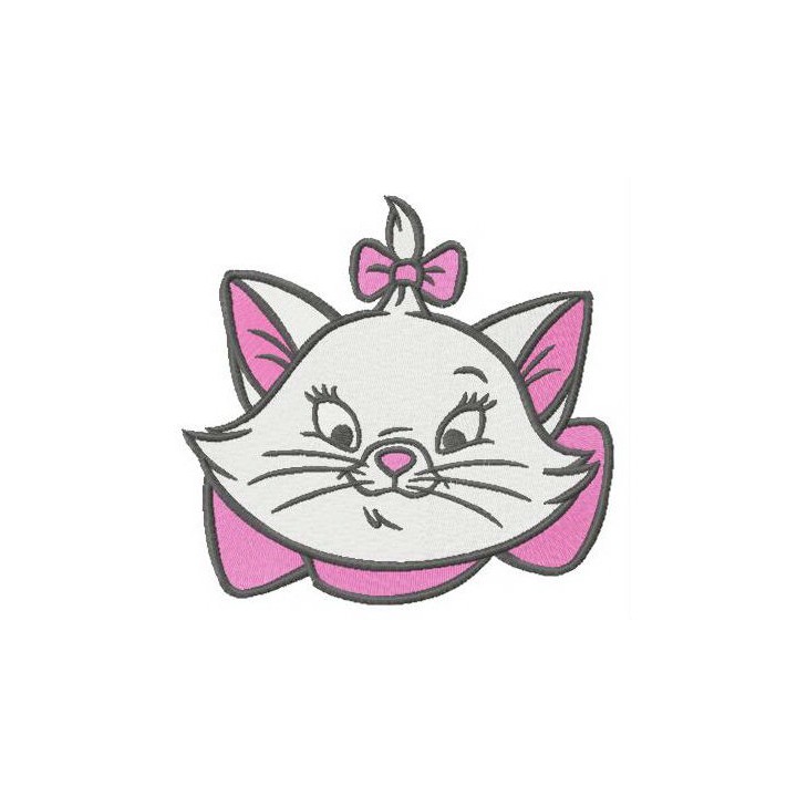 Picky kitten Mary embroidery design - Embroidery Design