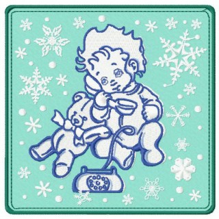 Baby's call embroidery design - Embroidery Design