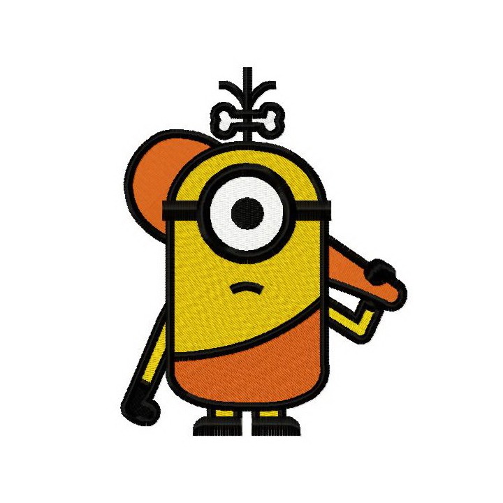 Prehistoric Minion embroidery design - Embroidery Design