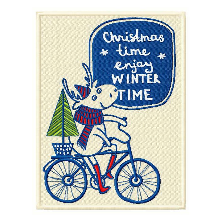 Enjoy winter time embroidery design - Embroidery Design