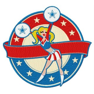 Cheerleader 2 embroidery design - Embroidery Design