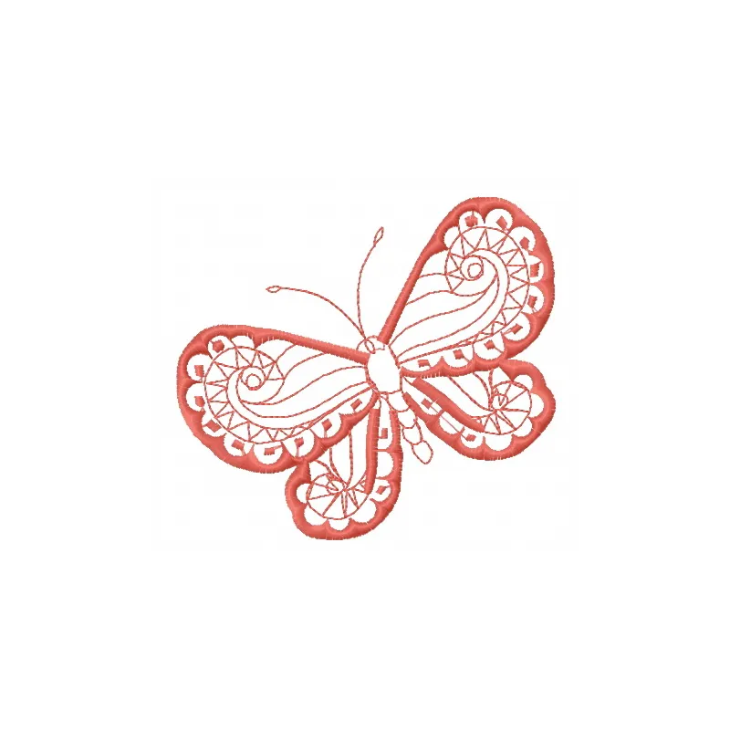 Preview of Butterfly 27 embroidery design featuring detailed stitched motifs of butterflies for creative projects.