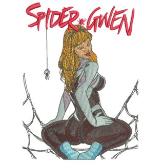 Spider-Gwen embroidery design - Embroidery Design