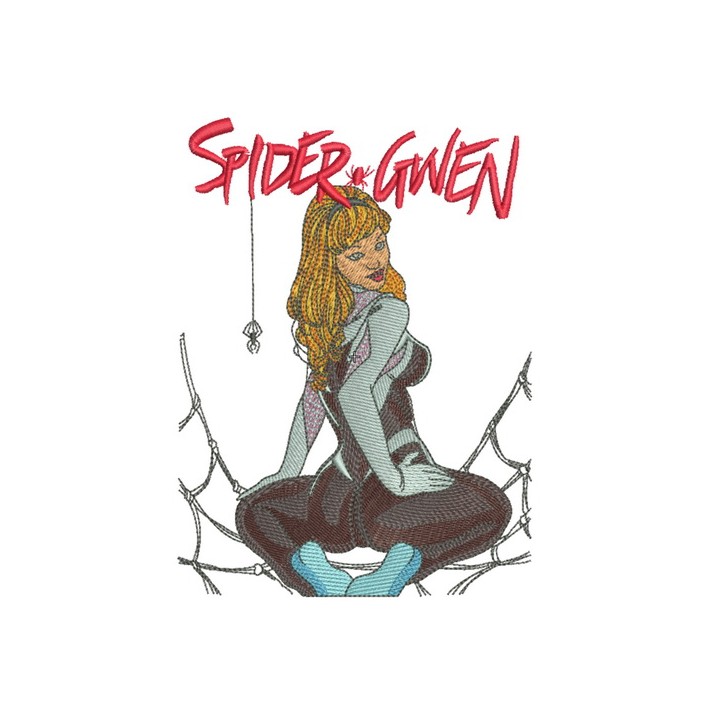 Spider-Gwen embroidery design - Embroidery Design